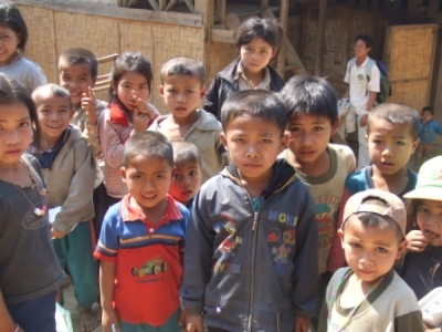 children at the village